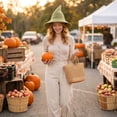 thumbnail image 2 of IAJDKMEK Foldable Knit Pointed Witch Hat – Halloween Costumes Wizard Hat Beanie Thickened Costume Cap Party, 2 of 4