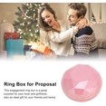 thumbnail image 3 of Velvet Necklace Pendant Box,Lighted Rings Box Elegant Style Eco Friendly Safe Romantic Ambience Engagement Ring Box for Proposal Engagement Wedding Anniversary Birthday Valentine's Day(Pink), 3 of 8