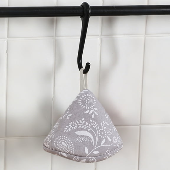 PONPRNGY 1Pcs Heat Insulated Triangle Cotton Handle Covers, Cast Iron Skillet, Dutch Oven Lid Grip, Reusable Hot Pot Holders for Frying Pans, Enameled Dutch Ovens & Oven Cookware