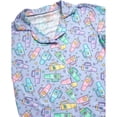 thumbnail image 3 of Princess Rose Girls Pajamas Set Cute Sleep Shirt Top Pajama Pants Shorts with Scrunchie 4 Piece, 3 of 7