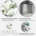 thumbnail image 5 of Designart 'Monstera and Coconut Leaves With Tropical Pattern' Traditional Circle Metal Wall Art 23x23 - Disc of 23, 5 of 5