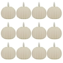 Konghyp Battery Operated Pumpkin Candle Flameless LED Pumpkin Candles for Fall Decor, Cozy Ambiance for Halloween and Thanksgiving, Mini Size for Tables and Mantels, Safe and Long-Lasting