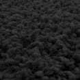 thumbnail image 4 of Mainstays Solid Olefin High Pile Shag Area Rug, Black, 5'x7', 4 of 6