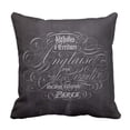 thumbnail image 1 of RYLABLUE Vintage Cottage Paris Country Chalkboard French Scripts Chic Pillowcase Cushion Cover 16x16 inches, 1 of 1
