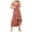 Pink, variant on IROINNID A-Line Dress For Women Casual V-Neck Camis Sleeveless Vest Long Dress Below The Knee Solid Color Dress