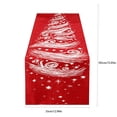 thumbnail image 3 of SLYNSHome Christmas Snowflake Table Runner,Green 33x183 cm Red Winter Table Flag, Festive Holiday Cloth for Dining Table Kitchen Home Decor, 3 of 5