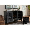 thumbnail image 5 of Baxton Studio Fernanda Modern and Contemporary Dark Gray 3-Door Wooden Entryway Shoe Storage Wide Cabinet, 5 of 5