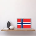 thumbnail image 2 of Norway National Flag Patriotic Vexillology World Flags Country Region Poster Artwork Framed Wall Art Print A4, 2 of 4