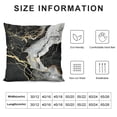thumbnail image 6 of JRXY Black and White Pillows Cover Marble Pattern Throw Pillow Cases Marble with Golden Veins Pillowcase Set of 2 Cushion Case Black Gloden Pillow for Couch Sofa Home White, 6 of 6