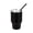 Black, variant on Mainstays 4oz Stainless Steel Double - Walled Insulated Tumbler with Straw, Purple