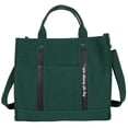 thumbnail image 2 of Bolso cruzado japonés Harajuku de lona retro para mujer, bolso grande con asa superior (verde) Likrtyny Para estrenar, 2 of 9