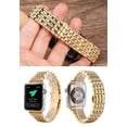 thumbnail image 6 of LEIXIUER Bling Stainless Steel Metal Wristbands Compatible with Apple Watch Bands 41mm 40mm 38mm 49mm 45mm 44mm 42mm Diamonds Metal Band Replacement iWatch Series 9 8 7 SE 6 5 4 3 2 1 Ultra Strap, 6 of 10