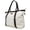 White, variant on Anna XL Vegan Leather Tote Weekender Travel Bag, White