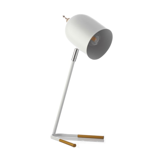 Lámpara de Mesa Metal Moderna E26 7W Blanco Decolamp S3028