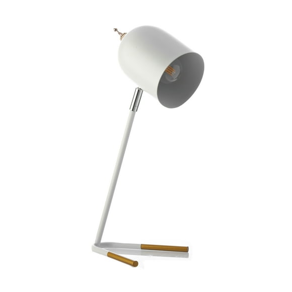 Lámpara de Mesa Metal Moderna E26 7W Blanco Decolamp S3028