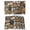 Brown, variant on Stones Placemats Set of 4, Gravel Rock Cobblestone Natural Pattern Art Placemats for Dining Table, Place Mats for Kitchen Tabletop, Waterproof Wipeable Dining Table Mats Set