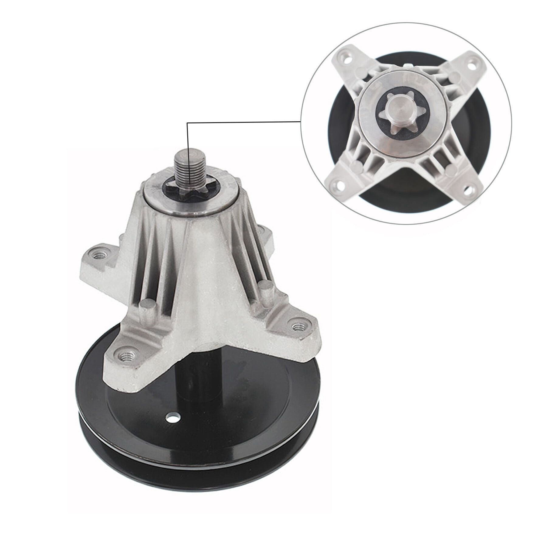 munirater 2-Pack 918-06991 Spindle Assembly W/Pulley Bolt Replacement for Troy Bilt MTD 42In Deck Lawn Mower Replaces 918-06991 618-06991