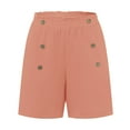 thumbnail image 3 of MKLEKYY Pantalones Cortos Deportivos para Mujer, Pantalones Casuales de Pierna Recta para Mujer, Pantalones Cortos Deportivos Holgados de Cintura Alta, Pantalones Casuales de Moda, 3 of 4