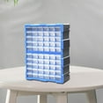 thumbnail image 6 of Mornei Drawers Storage Cabinet Organizer Container Wall Mounted Practical Tools Box for Blue 60 Drawers, 6 of 9