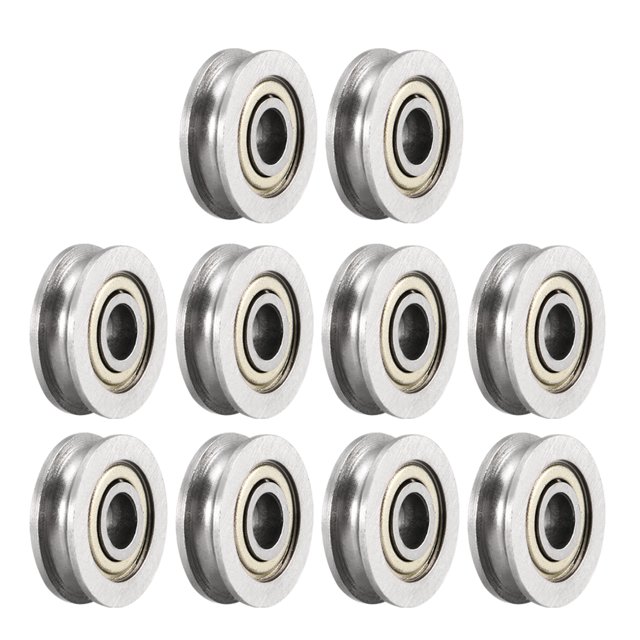 U604ZZ 4mmx13mmx4mm Rodamientos de bolas de surco profundo con doble escudo de metal de acero al carbono, paquete de 10