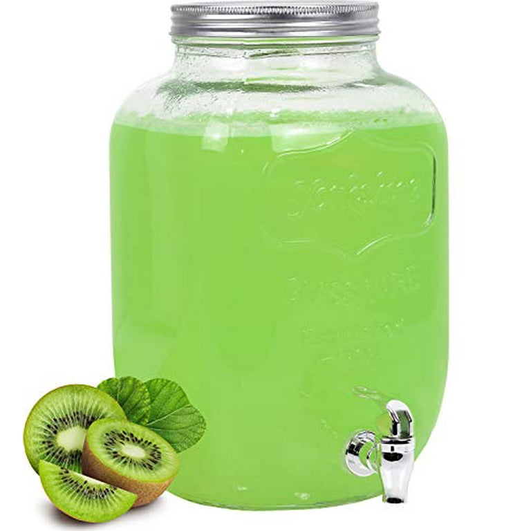 The BEST 2 Gallon (Large) Glass Beverage Dispenser w Stainless Steel  Leakproof Spout + Serving Stand + Carrier for Parties, Banquets: FALL 2023:  Perfect for fall gatherings, cider, sangria, wassail - Yahoo Shopping