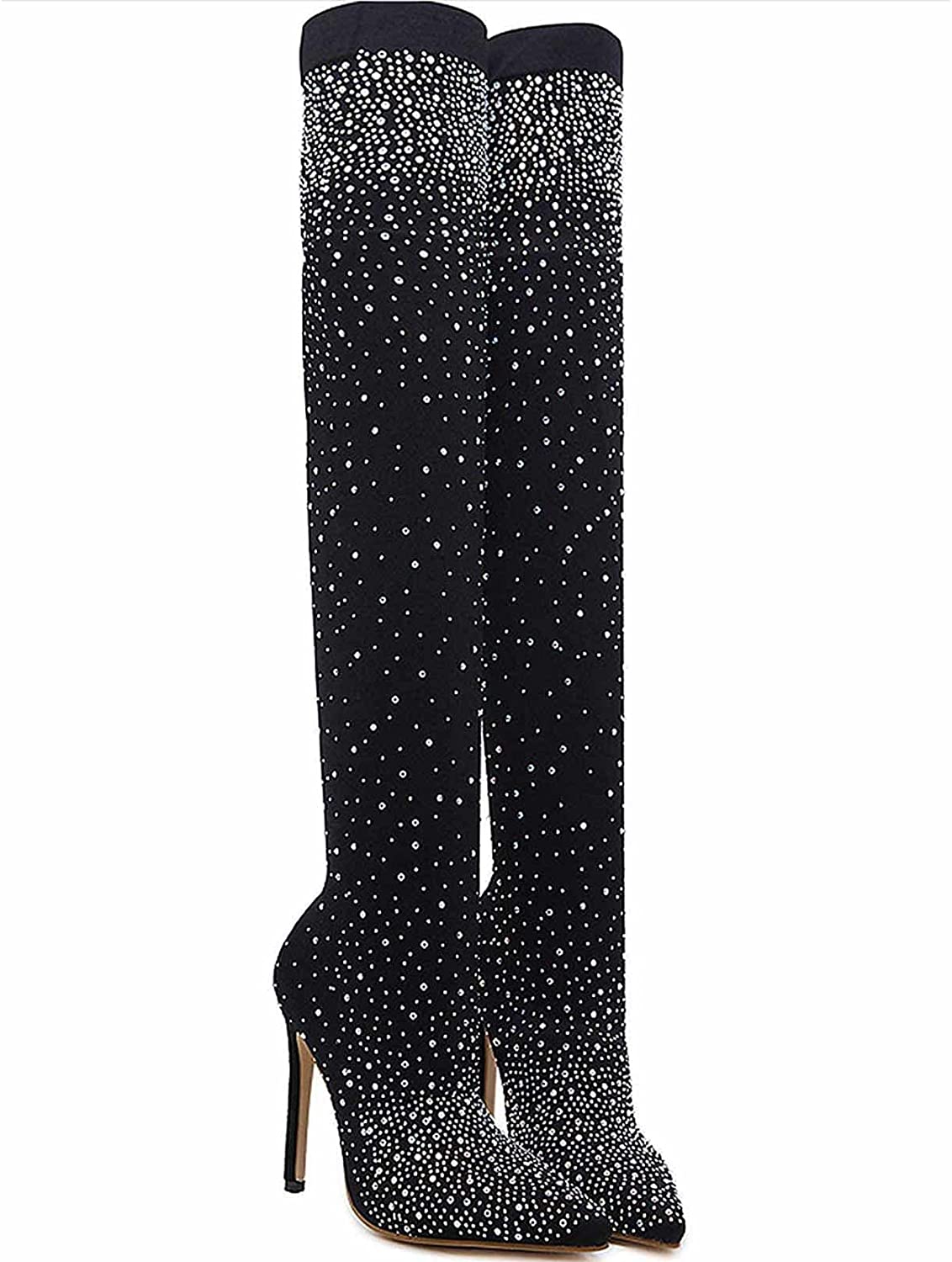 Boots,Pointed Toe Set P Prom Stilettos 