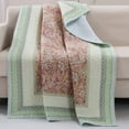 thumbnail image 2 of Global Trends Portsmouth Bordered Reversible Throw Blanket, 50" x 60", 2 of 6