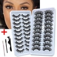 thumbnail image 2 of LE 3D 10 pares 100% pestañas de visón volumen dramático pestañas postizas esponjosas suaves y tenues Faux Cils pestañas postizas largas naturales al por mayor Tan Jianjun unisex, 2 of 2
