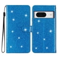 thumbnail image 1 of Compatible with Google Pixel 8 Sparkling Glitter Wallet Case with Card Pocket Flip Cover, 1 of 5