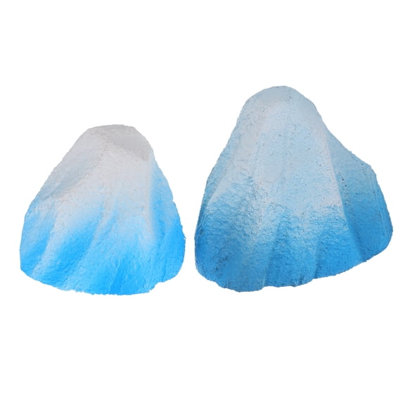 Zehuanyu  2 Pcs Diorama Supplies Craft Iceberg Model Winter Decoration