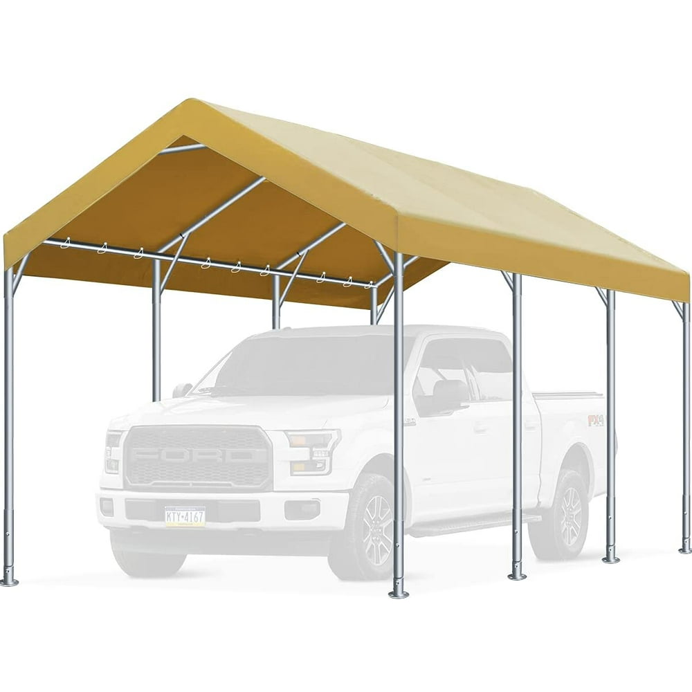 FINFREE 10 x 20 ft Heavy Duty Carport Car Canopy， Garage Shelter for ...