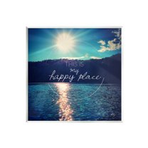 Stupell Industries My Happy Place Lake Scenery Graphic Art Unframed Art Print Wall Art, Design by K. Kaufman