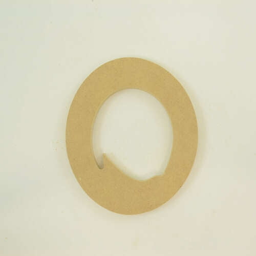Package of 1, "0" 6 Inch X 3/4" MDF Numbers In The Waltograph Font | Thick For Art & Craft Project, Made in USA