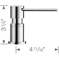 thumbnail image 2 of Lato Soap Dispenser - Chrome, 2 of 3