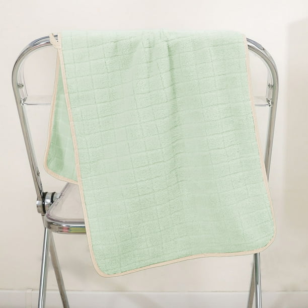 Uuiauoio Towel,Bath Towels Checkerboard Coral Fleece Bathroom Towel Lightweight Soft Quick Dry Wash Cloth for Home Gym Spa Beach Accessories