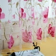 thumbnail image 4 of 1 PCS Vines Leaves Tulle Door Window Curtain Drape Panel Sheer Scarf Valances Polyester Curtains,Red,Polyester, 4 of 4