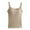 Khaki, variant on Workout Tank Tops for Women with Built In Bra Women's Solid Color with Chest Bra One Tank Top Sleeveless Gym Tops Seamless Racerback Athletic Yoga Shirts White Xxl