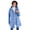 French Blue, variant on Plus Size Hooded A-Line Fleece Coat