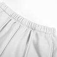 thumbnail image 5 of Yindaity Kids Pants Boys Baggy Sweatpants Straight Leg Open Bottom with Pockets Teens Loose Fit Elastic Waist Sweat Pants(White,12-13 Years), 5 of 7