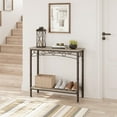 thumbnail image 6 of KTENME 2024 New 2 Tier Entryway Table, 31.5" Console Tables with Storage, Retro Sofa Table with Metal, Industrial Behind Couch Table for Living Room, Hallway, Foyer, 6 of 8