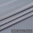 thumbnail image 3 of Eastvita Shower Curtain, Thick Polyester Waffle Woven Fabric Shower Curtain, Suitable For Bathroom, Hotel Luxury Waterproof And Washable, 182.88 Cm X 182.88 Cm, Gray, 3 of 7