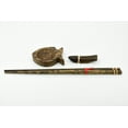 thumbnail image 3 of Chopstick Set, 4 Piece Reusable Sushi Set, Soy and Wasabi Dipping Dish, Chopstick Rest, Hand Carved Sugar Palm Wood, Gift, Made in Southern Thailand SPD01 BB170, 3 of 9