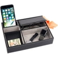thumbnail image 1 of ORUYROP Dresser Valet Tray Organizer Black w/ 5 Compartments, 1 of 5
