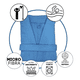 thumbnail image 3 of Bata de Baño TexBen Microfibra Azul cielo Unisex, 3 of 3