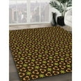 thumbnail image 2 of Ahgly Company Indoor Square Patterned Black Bean Brown Area Rugs, 8' Square, 2 of 6