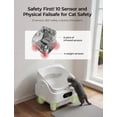 thumbnail image 2 of Self Cleaning Cat Litter Box, Cypcat Smart Automatic Litter Box Anti-Pinch, 10 Safety Sensors, 72L Large Cat Litter Boxs for Multiple Cats, 5G & 2.4G WiFi, 6" LED Display, Odor Control Robot, White, 2 of 6