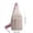 🔥 Pink_Hot#17143, variant on Chest Bag Crossbody Chest Pack | Adjustable Strap | Multi-Compartment Organizer | Durable Cloth Fabric | Secure Zip Closures | Sports Portable Waist Sling | 30x18cm | Black/White/Khaki/Pink