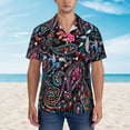 thumbnail image 2 of Susaid Paisley Print Hawaiian Shirts for Men Women,Hawaiian Summer Short-Sleeve Casual Relaxed-Fit Button-Down,XX-Large, 2 of 7