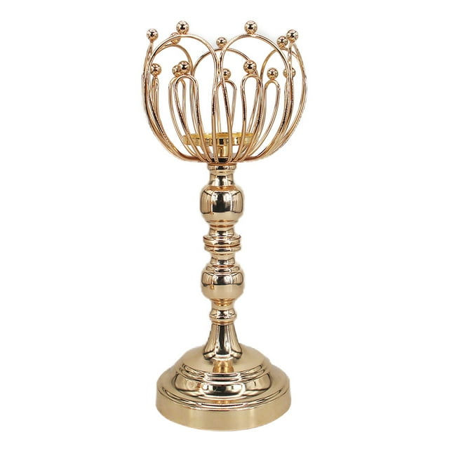 Candelabros románticos de cristal para regalo de inauguración de la casa, decoración de mesa de comedor El 14x14x31cm