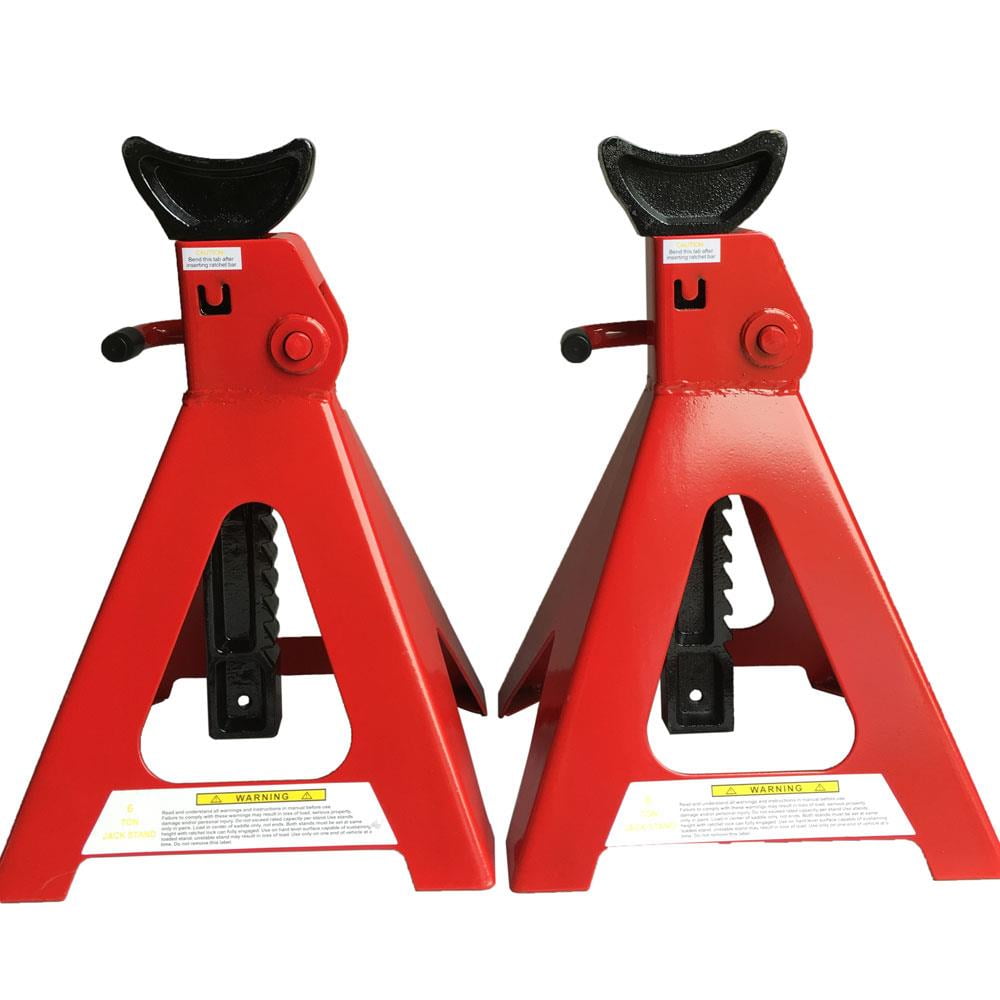 Ktaxon 1 Pair of 6 Ton Adjustable Lift Floor Jack Stands Lock Repair